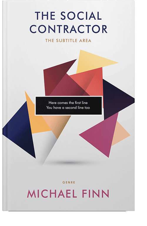 Front view of Ebb #1405 - Premade Business Book Cover