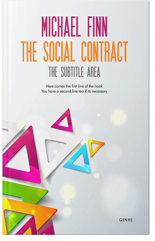 Front view of Porcelain #1409 - Premade Abstract Book Cover