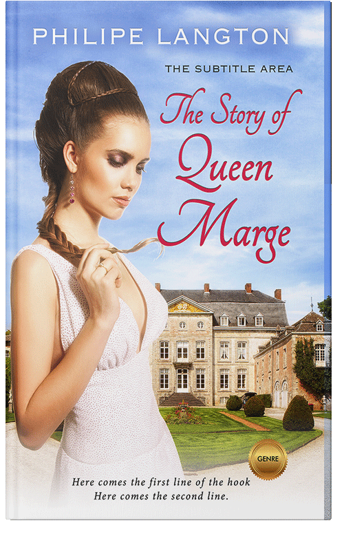 Front view of Premade Romance Book Cover - Mischka
