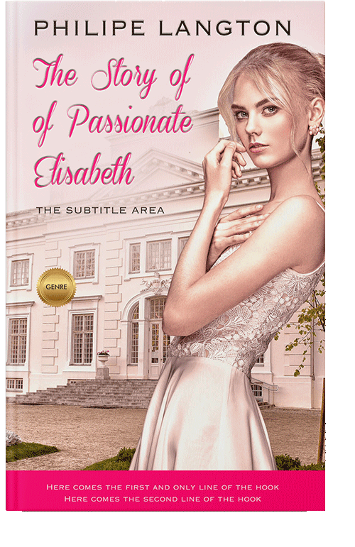 Front view of Almond #1424 - Premade Romance Book Cover