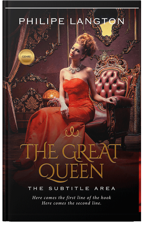 Front view of Raw Sienna #1428 - Premade Romance Book Cover