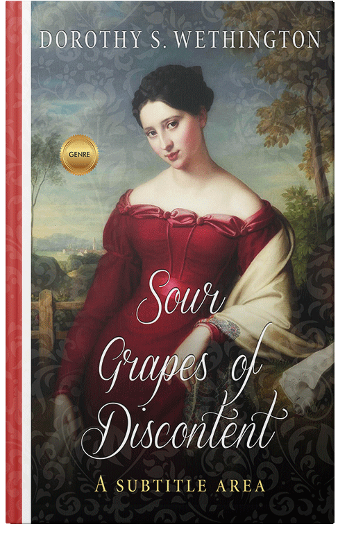 Front view of Premade Historical Book Cover - Woody Brown