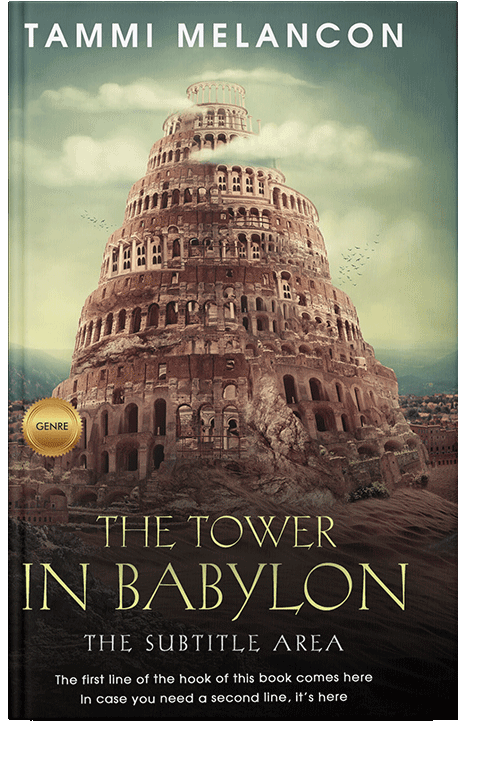 Front view of Taupe #1507 - Premade Historical Book Cover