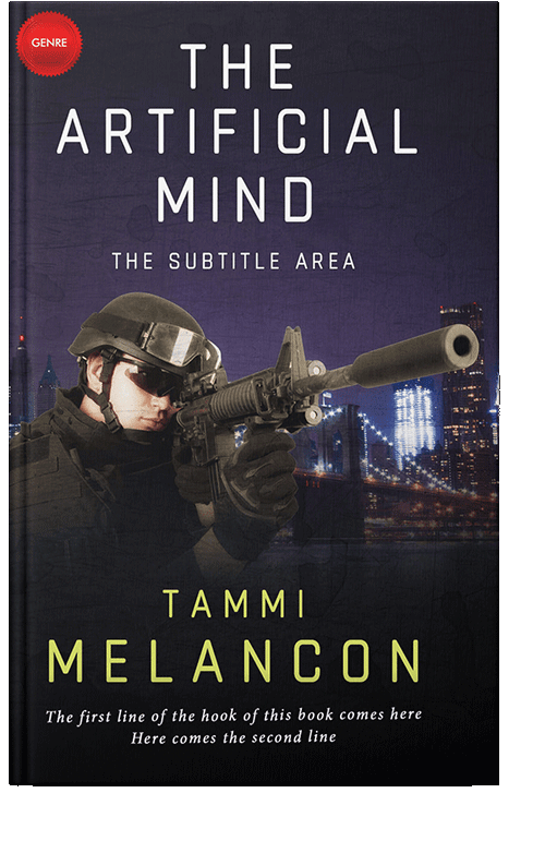 Front view of Bastille #1518 - Premade Action & Adventure Book Cover