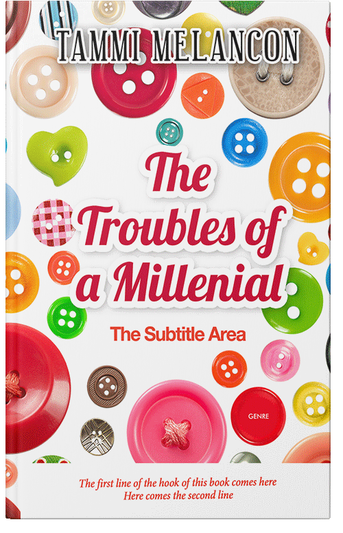 Front view of Bone #1534 - Premade Abstract Book Cover