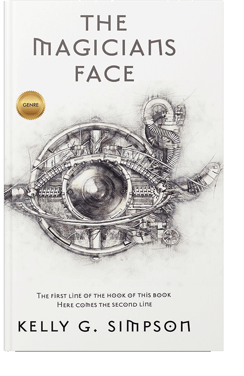 Front view of Tundora #1541 - Premade Science Fiction Book Cover