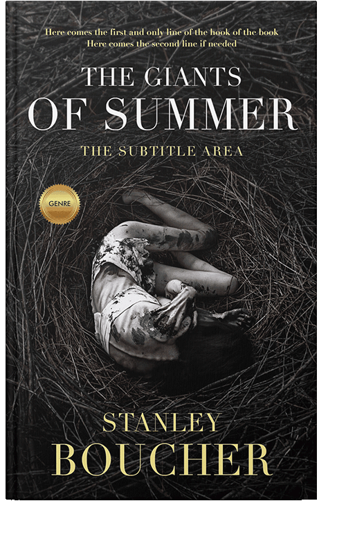 Front view of Cod Gray #1546 - Premade Horror Book Cover