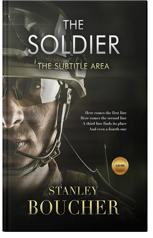 Front view of Premade Action & Adventure Book Cover - Rangoon Green