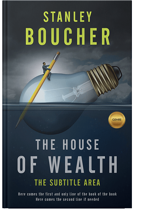 Front view of Mirage #1568 - Premade Business Book Cover