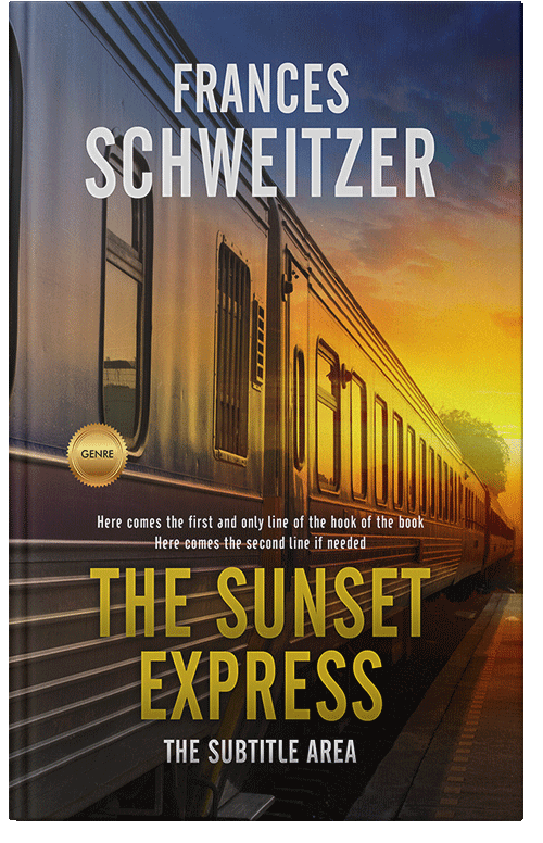 Front view of Premade Mystery & Thriller & Suspense Book Cover - Old Gold