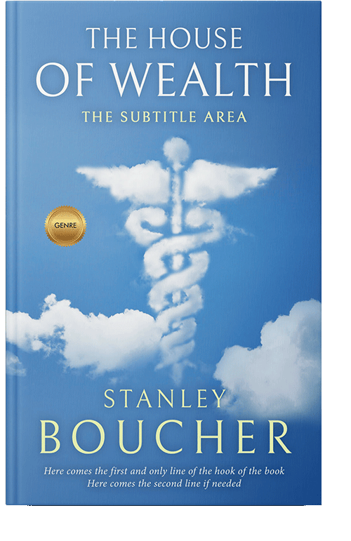 Front view of Danube #1581 - Premade Abstract Book Cover