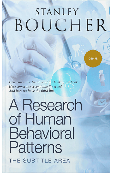 Front view of Tropical Blue #1595 - Premade Health & Mind & Body Book Cover