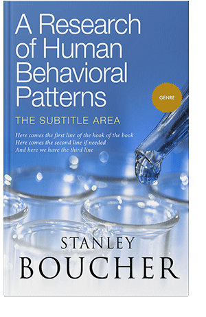 Pre Made Book Cover Steel Blue