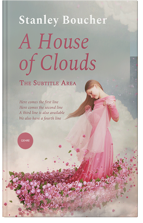 Front view of Silver Rust #1598 - Premade Fantasy Book Cover