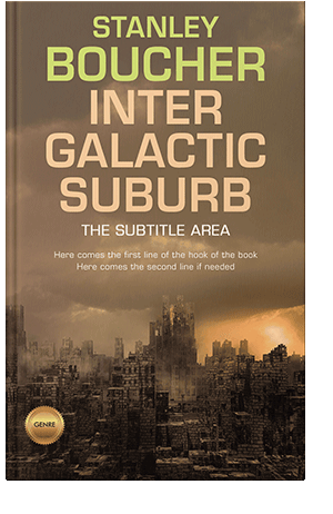 Pre Made Book Cover Yellow Metal