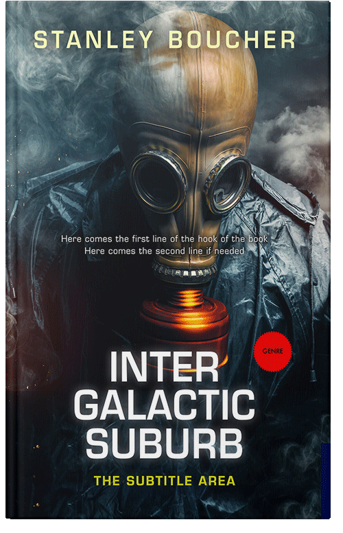 Front view of Premade Apocalyptica Book Cover - Shark