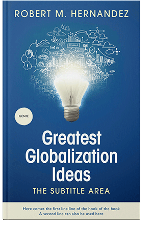 Pre Made Book Cover Venice Blue