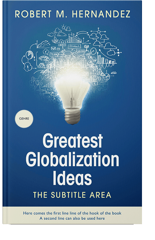 Front view of Venice Blue #1618 - Premade Business Book Cover