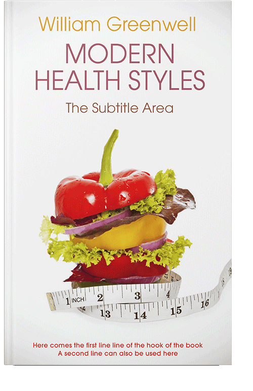 Front view of Golden Grass #1621 - Premade Health & Dieting & Fitness Book Cover