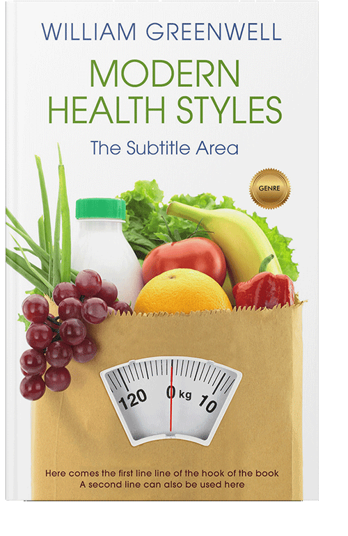 Front view of Tacha #1622 - Premade Health & Mind & Body Book Cover