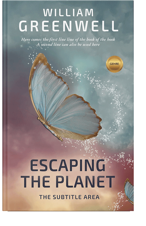 Front view of Oslo Gray #1626 - Premade Poetry Book Cover | BookCoverZone