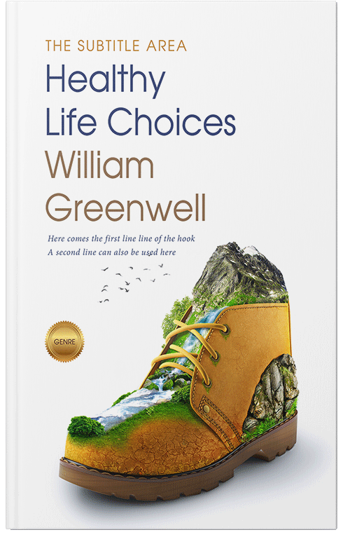 Front view of Sycamore #1642 - Premade Action & Adventure Book Cover