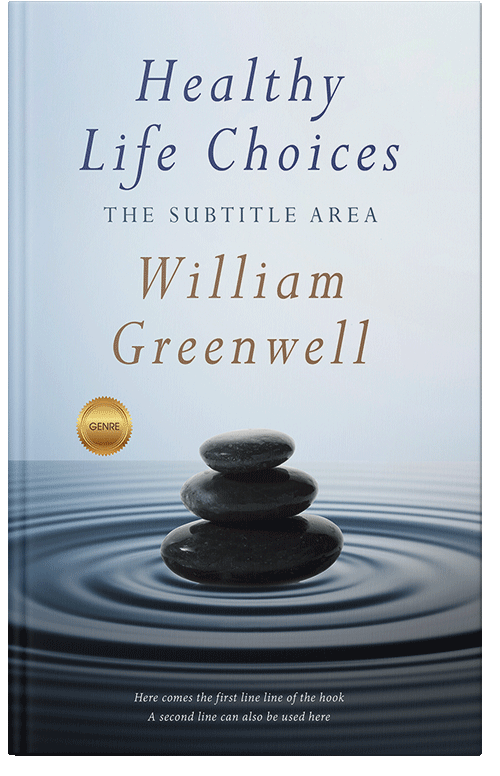 Front view of Ebony Clay #1643 - Premade Self-Improvement & Self-Help Book Cover