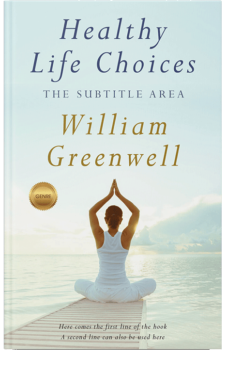 Front view of Harp #1644 - Premade Health & Mind & Body Book Cover | BookCoverZone