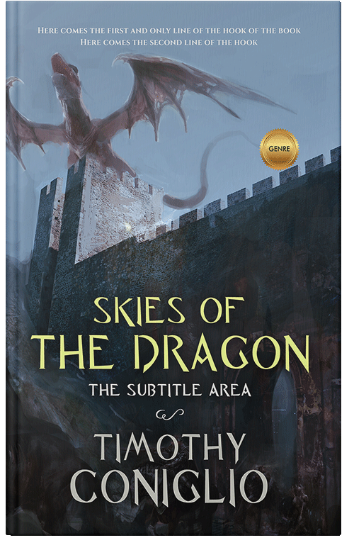 Front view of Shark #1650 - Premade Historical Book Cover