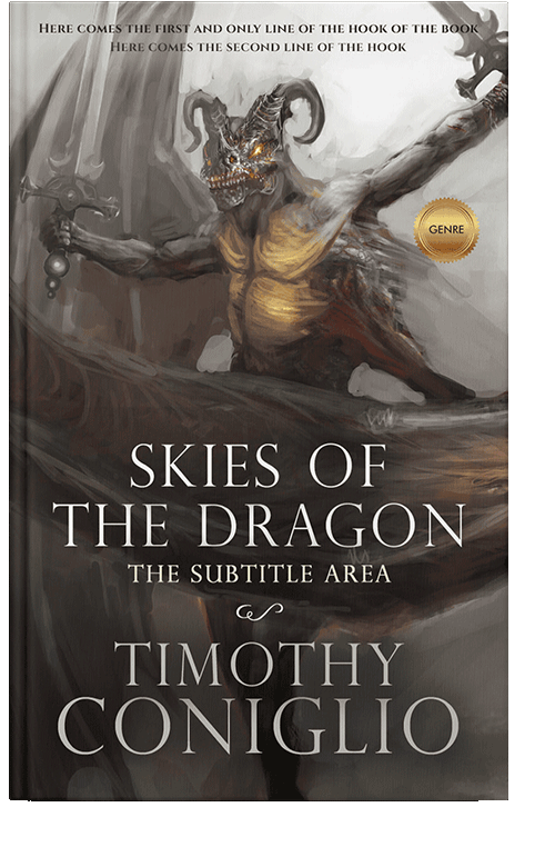 Front view of Armadillo #1651 - Premade Fantasy Book Cover