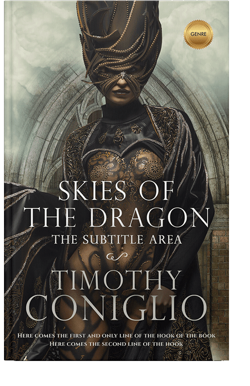 Front view of Foggy Gray #1652 - Premade Fantasy Book Cover