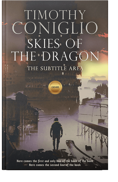 Front view of Merlin #1654 - Premade Apocalyptica Book Cover