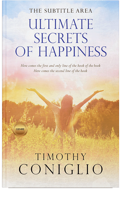 Front view of Dawn Pink #1659 - Premade Health & Mind & Body Book Cover