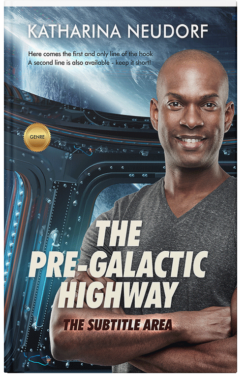 Front view of Limed Spruce #1666 - Premade Science Fiction Book Cover