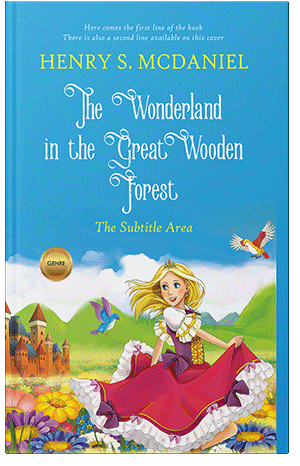 Pre Made Book Cover Curious Blue