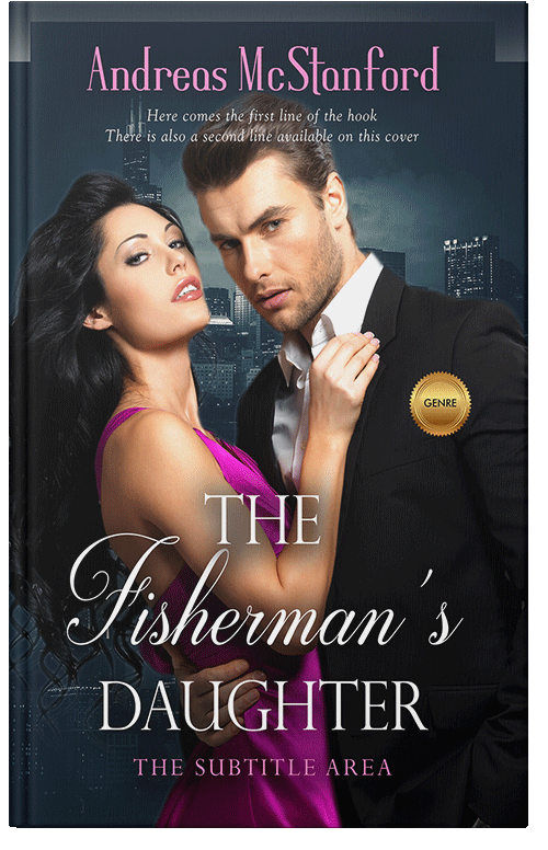 Front view of Premade Romance Book Cover - My Pink