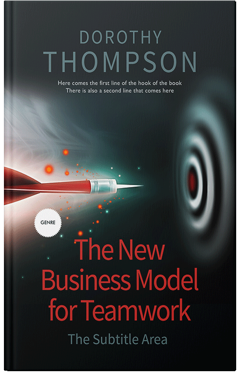 Front view of Premade Business Book Cover - Black