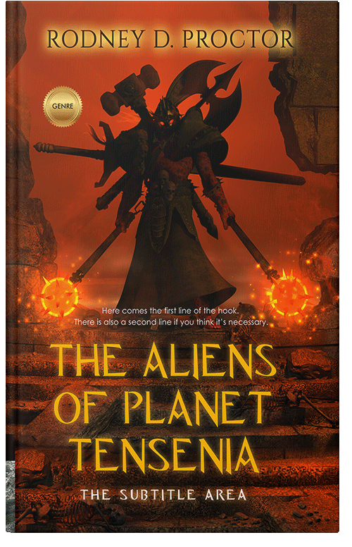 Front view of Clinker #1698 - Premade Fantasy Book Cover