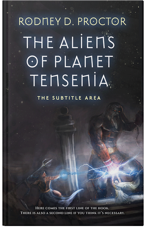 Front view of Shark #1703 - Premade Fantasy Book Cover