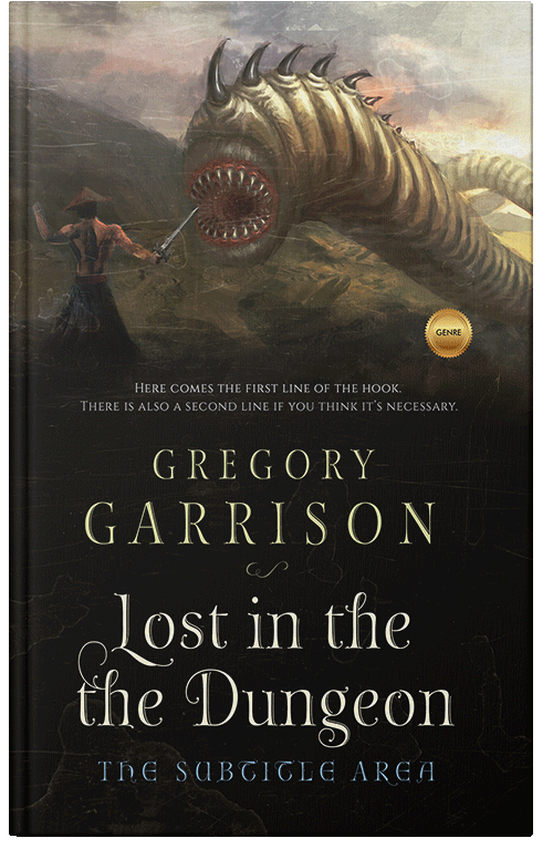 Front view of Premade Fantasy Book Cover - Indian Khaki