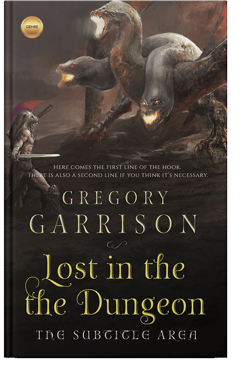 Front view of Zeus #1716 - Premade Fantasy Book Cover