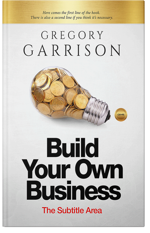 Front view of Premade Business Book Cover - Pampas