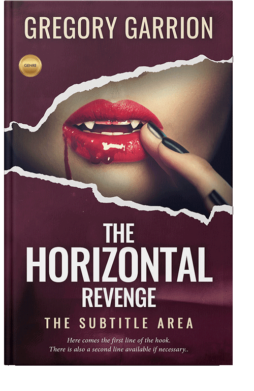 Front view of Wine Berry #1749 - Premade Horror Book Cover