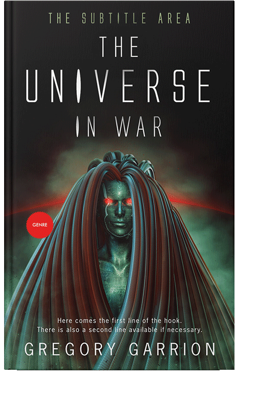 Front view of Zeus #1761 - Premade Science Fiction Book Cover