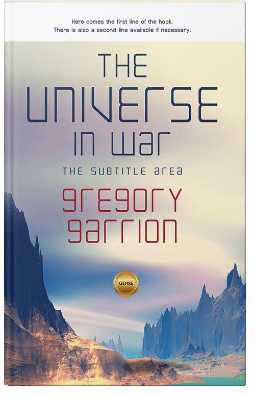 Front view of Premade Science Fiction Book Cover - Swirl