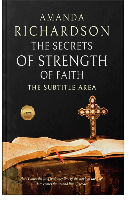 Front view of Premade Religion & Spirituality Book Cover - Harvest Gold