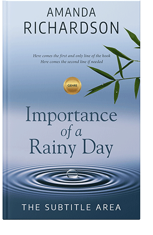 Pre Made Book Cover Periwinkle Gray