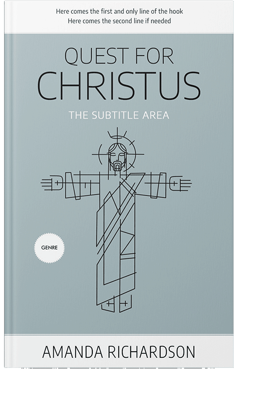 Front view of Tower Gray #1787 - Premade Religion & Spirituality Book Cover