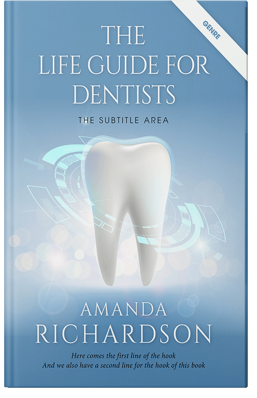 Front view of Premade Health & Mind & Body Book Cover - Glacier