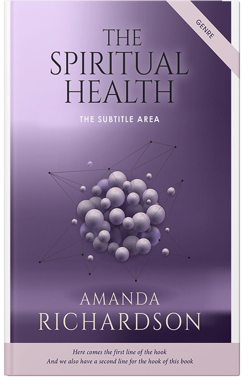 Front view of Premade Abstract Book Cover - Smoky